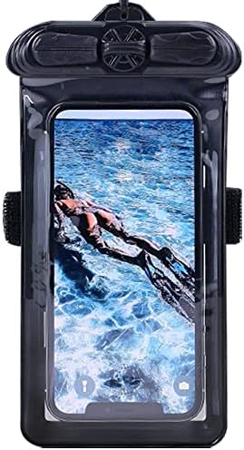 מארז טלפון של Vaxson שחור, תואם ל- Joywee FF688C FING DISH FINDER ניידים שקית יבש עמיד למים [לא סרט מגן מסך]
